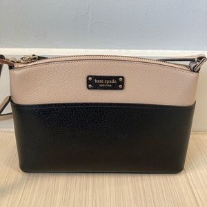 Kate spade small cross body purse black and blush